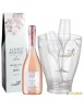 Prosecco Rosé Albino Armani, seau à glace et deux flûtes