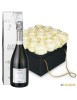 Florence’ flower box (20 cm) with prosecco