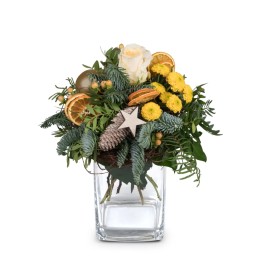 Bouquet Hiver Doré - Macky Fleurs Lausanne