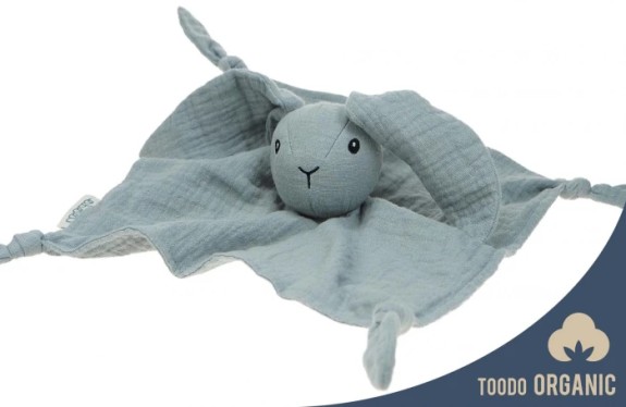 Doudou Lapin bleu - Toodo - Macky Fleurs Lausanne