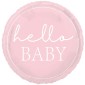 Ballon Hello Baby Rose 18'' - Hélium - Macky Fleurs Lausanne