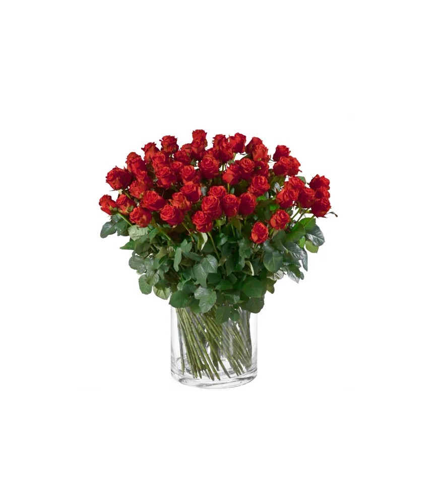 Rose rouge à l'Unité - Macky Fleurs Lausanne