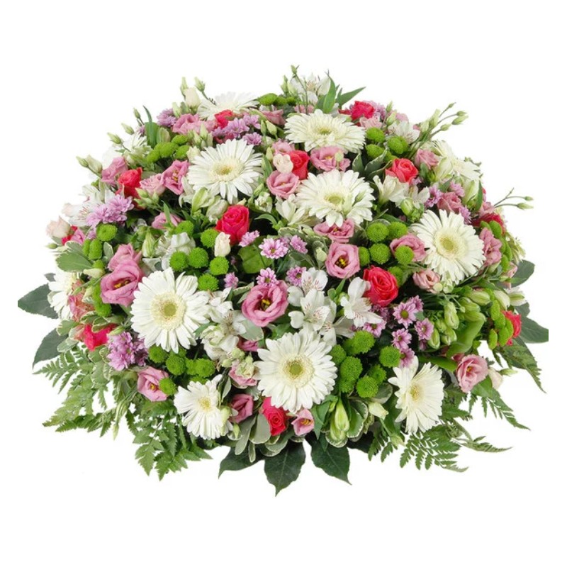 Tendre sérénité - Coussin de deuil pastel - Macky Fleurs - Lausanne