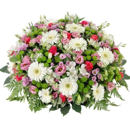 Tendre sérénité - Coussin de deuil pastel - Macky Fleurs - Lausanne