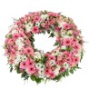 Tendresse - Couronne de Deuil pastel - Macky Fleurs Lausanne